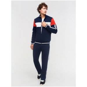 Костюм Red-n-Rocks, олимпийка, толстовка и брюки, силуэт прямой, карманы, размер 60, синий Red-n-Rock's. Цвет: синий
