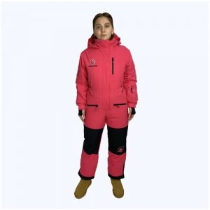 Комбинезон детский, карман для ски-пасса, капюшон, карманы, размер 158, розовый Snow Headquarter. Цвет: розовый