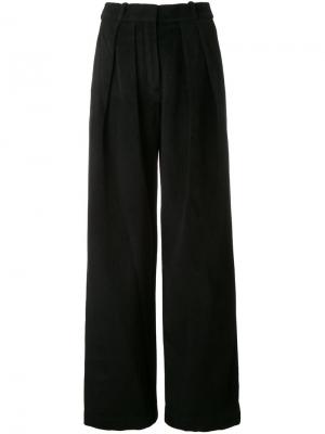 Широкие брюки с завышенной талией Jay Ahr. Цвет: чёрный
