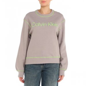 Худи и свитшоты Calvin Klein. Цвет: серый