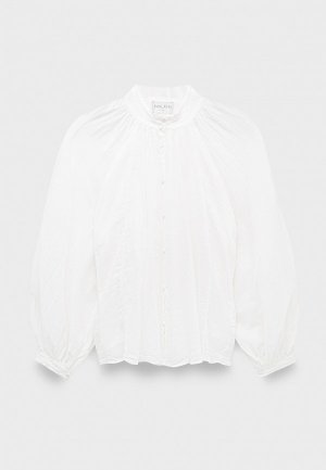 Блуза Forte cotton silk voile bohemian shirt white. Цвет: белый