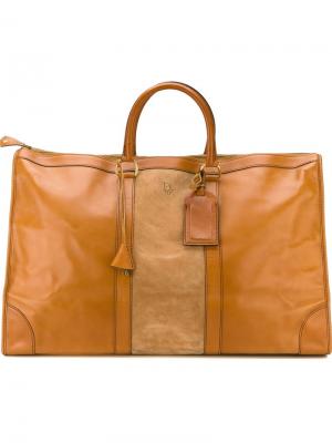 Большая дорожная сумка Christian Dior Vintage. Цвет: коричневый