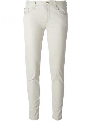 Укороченные джинсы кроя скинни Pt01. Цвет: телесный