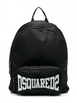 Рюкзак с логотипом Dsquared2 Kids. Цвет: черный