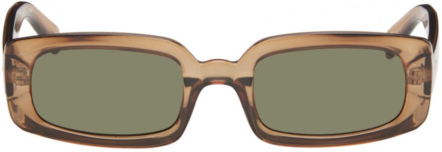 Светло-коричневые солнцезащитные очки с динамитом Le Specs