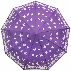 Смарт-зонт , фиолетовый Crystel Eden. Цвет: фиолетовый/сиреневый