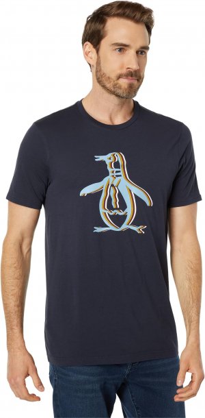Вязаная футболка с рисунком 3-D Pete , цвет Dark Sapphire Original Penguin