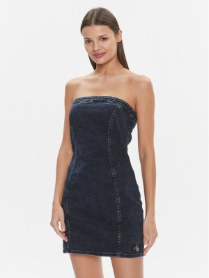 Джинсовое платье узкого кроя , синий Calvin Klein