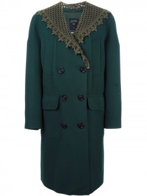 Пальто со съемным шалевым воротником Jean Paul Gaultier Pre-Owned. Цвет: зеленый