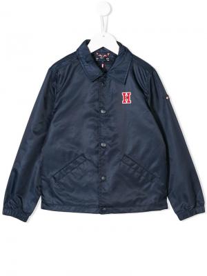Куртка с заплаткой логотипом Tommy Hilfiger Junior. Цвет: синий