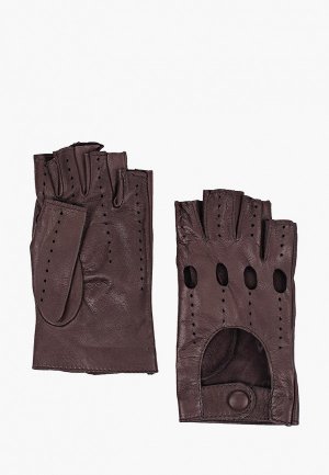 Митенки Sermoneta Gloves. Цвет: коричневый