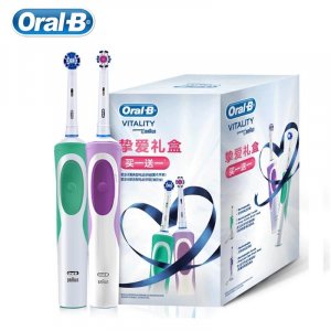 Электрическая зубная щетка Oral B Deep Clean, Vitality Rotation, отбеливание зубов, замена насадки щетки, перезаряжаемая Oral-B