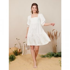 Платье , размер 48, белый VIAVILLE. Цвет: белый