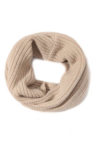 Кашемировый шарф-снуд Brunello Cucinelli. Цвет: бежевый