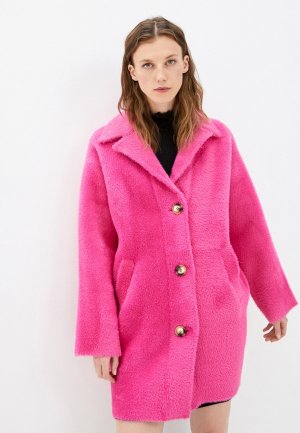 Пальто Pinko. Цвет: розовый