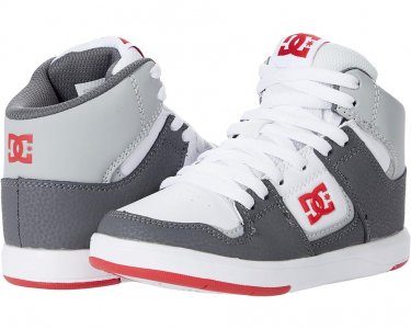 Кроссовки Cure Casual High-Top Boys Skate Shoes Sneakers, цвет White/Grey/Red DC
