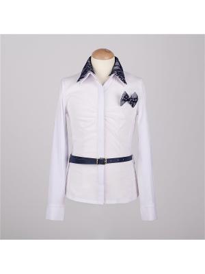 Блузка 7 одежек. Цвет: белый