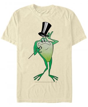 Мужская футболка с коротким рукавом Looney Tunes Michigan J Frog , тан/бежевый Fifth Sun
