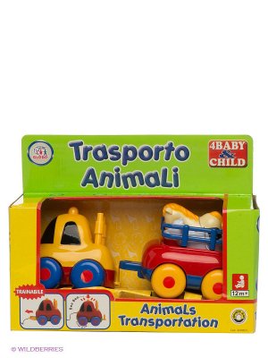 Автопоезд с прицепом и животным Globo