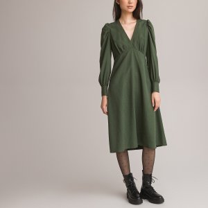 Платье LaRedoute. Цвет: зеленый