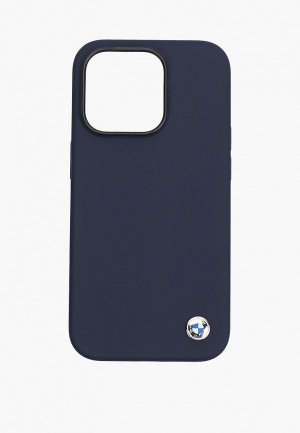 Чехол для iPhone BMW 14 Pro, с покрытием soft-touch. Цвет: синий