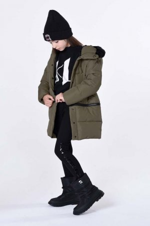 Детские зимние ботинки , черный Karl Lagerfeld