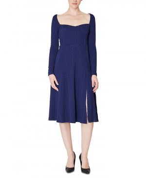 Женское платье-свитер в форме сердца , синий julia jordan
