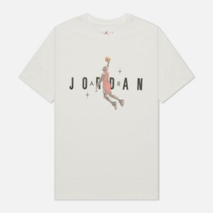 Мужская футболка Brand Crew Jordan. Цвет: белый