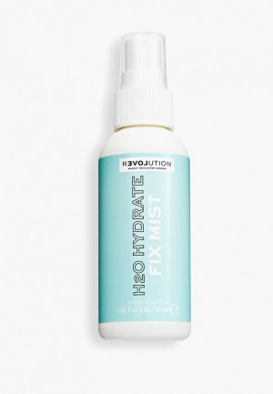 Спрей для фиксации макияжа Relove by Revolution увлажняющий, H2O Hydrate Fix Mist, 50 мл. Цвет: прозрачный