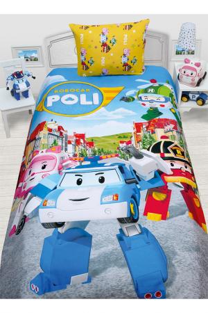 Комплект постельного белья Robocar Poli. Цвет: мультицвет