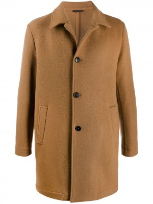 Однобортное пальто Altea. Цвет: коричневый
