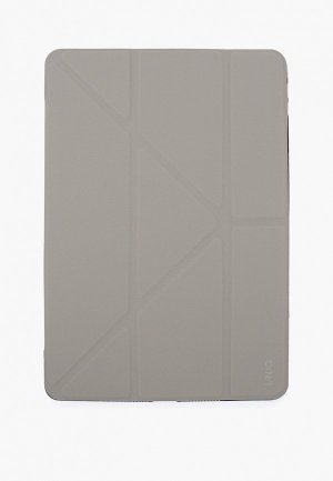 Чехол для планшета Uniq iPad 10.2 (Gen 7-9), Camden 3-х позиционный, с опцией хранения и зарядки стилуса. Цвет: серый