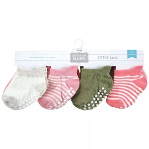 Нескользящие носки для маленьких девочек Hudson, розово-зеленые Hudson Baby