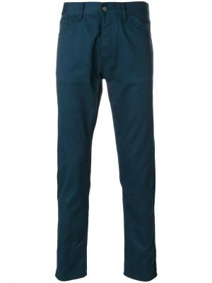 Классические строгие брюки Prada. Цвет: синий
