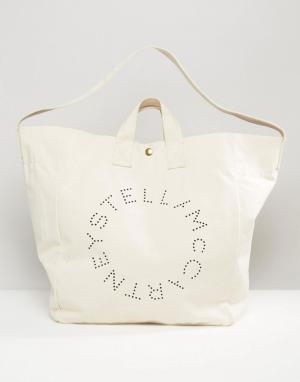 Пляжная сумка Stella McCartney. Цвет: кремовый
