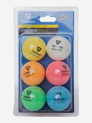 Набор мячей для настольного тенниса , 6 шт, Мультицвет, размер Без размера Torneo. Цвет: мультицвет