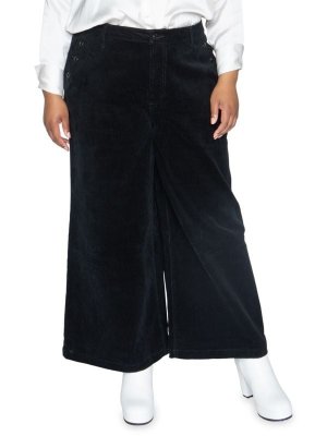 Укороченные бархатные брюки с высокой посадкой Coastal, marshmellow Juicy Couture