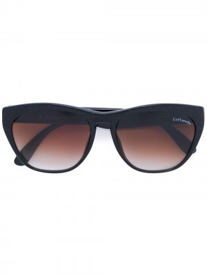 Солнцезащитные очки с градиентными стеклами Guy Laroche Pre-Owned. Цвет: черный
