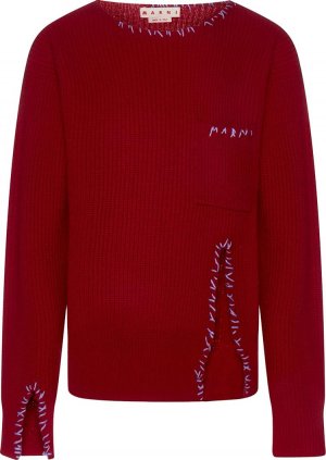 Свитер Long-Sleeve Crewneck Sweater 'Chilli', красный Marni