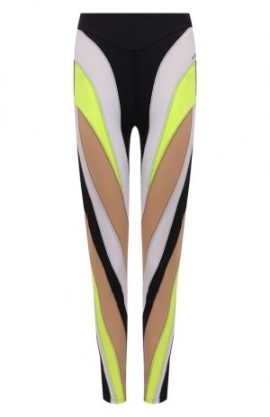 Легинсы Mugler. Цвет: зелёный