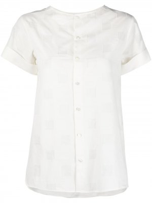 Блузка на пуговицах Xacus. Цвет: белый