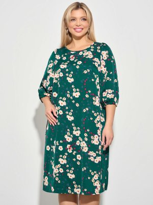 Платье DORA. Цвет: темно-зеленый