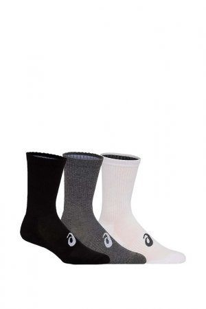 Носки 3Ppk Crew Sock Asics. Цвет: белый, серый, черный