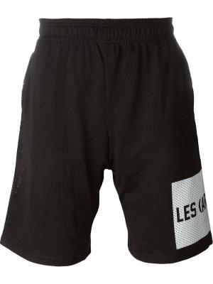 Сетчатые спортивные шорты Les (Art)Ists. Цвет: чёрный