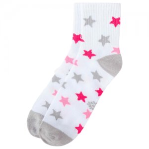 Носки детские KAFTAN Звёзды р-р 16-18, белый 4531869. Цвет: белый/розовый/серый