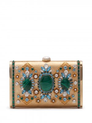Клатч Marlene с кристаллами Dolce & Gabbana. Цвет: золотистый