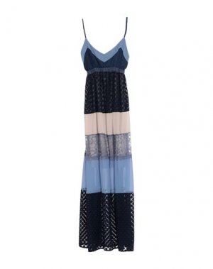 Длинное платье MYF. Цвет: небесно-голубой