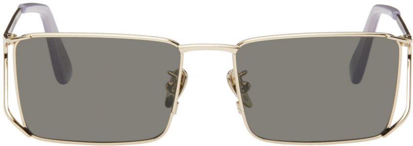 Золотые солнцезащитные очки атлас Retrosuperfuture