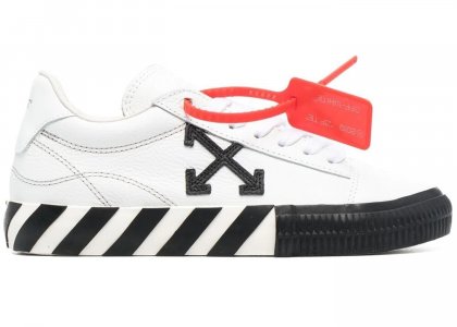 Кроссовки женские Vulcanized Low-Top, чёрный / белый Off-White