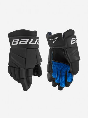 Перчатки хоккейные X SR, Черный Bauer. Цвет: черный